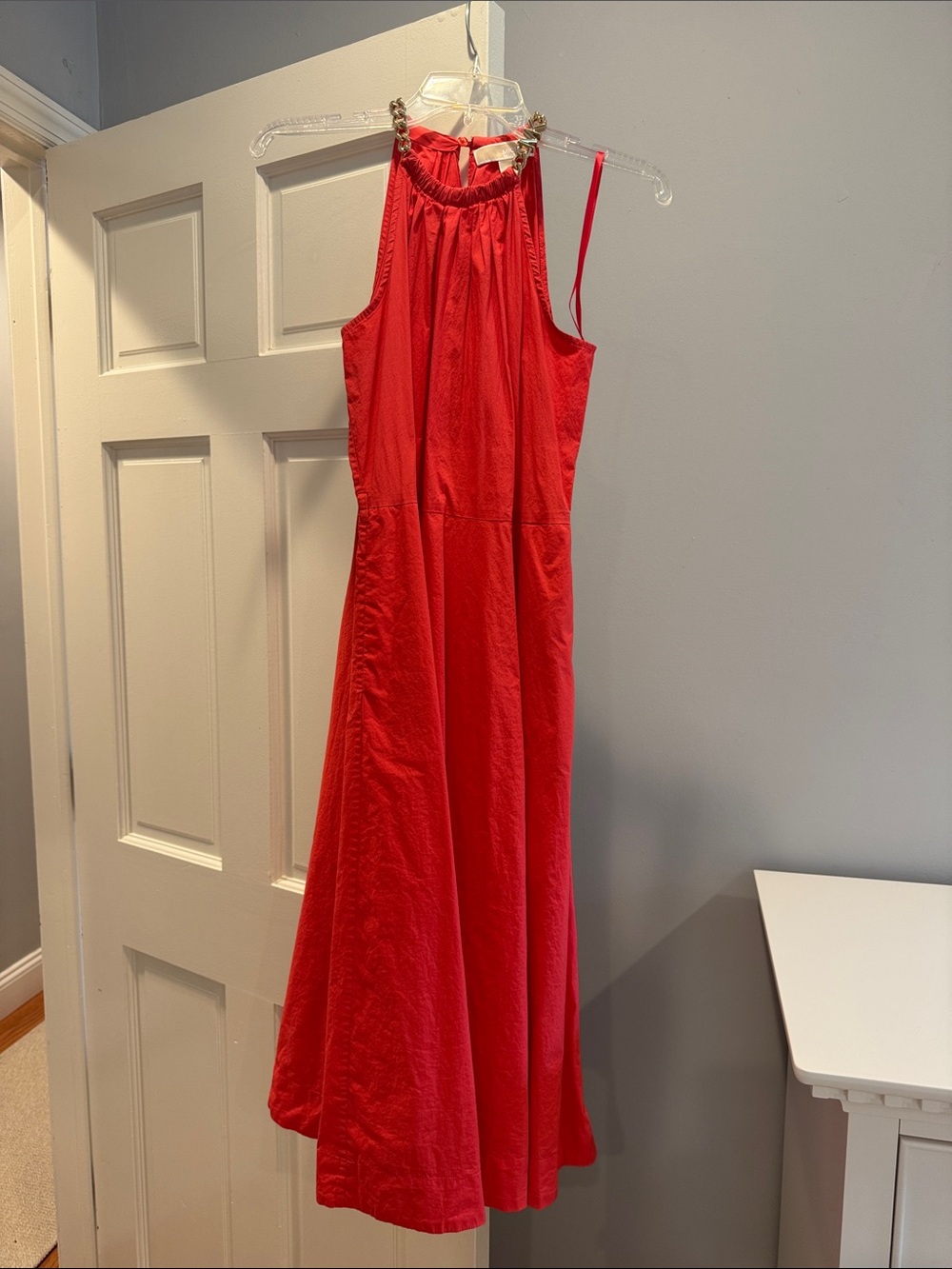 MICHAEL Michael Kors Coral Halter Midi Dress